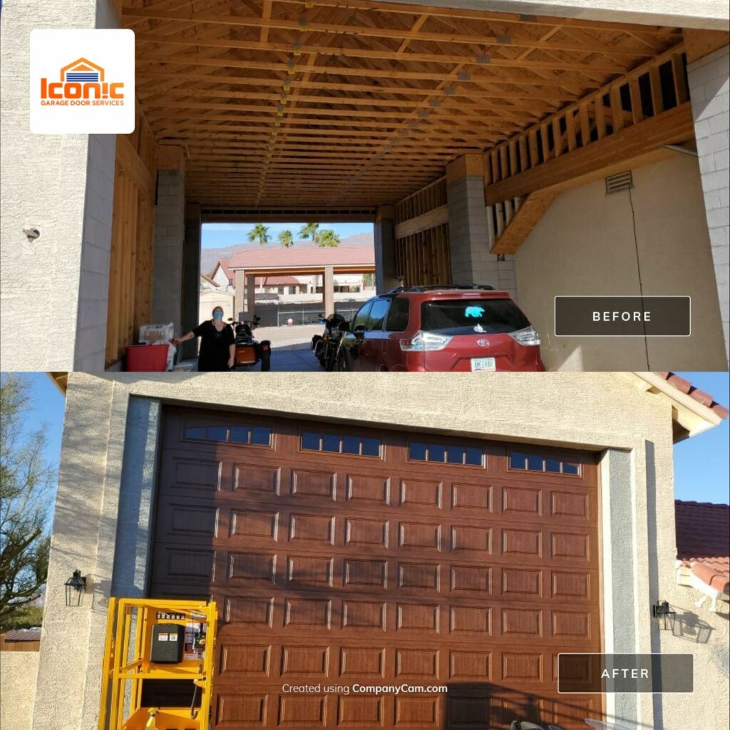Commercial Faux Wood Garage Door