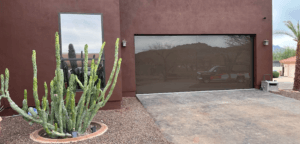 frameless glass garage doors