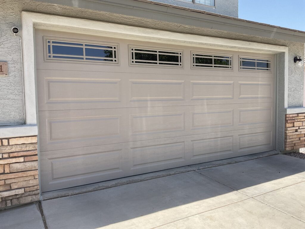 Steel garage doors