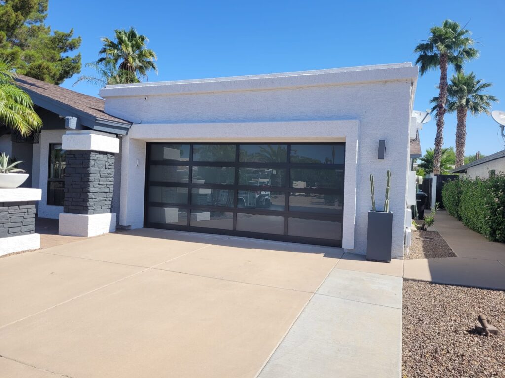 modern glass garage door - garage door repair arizona city az