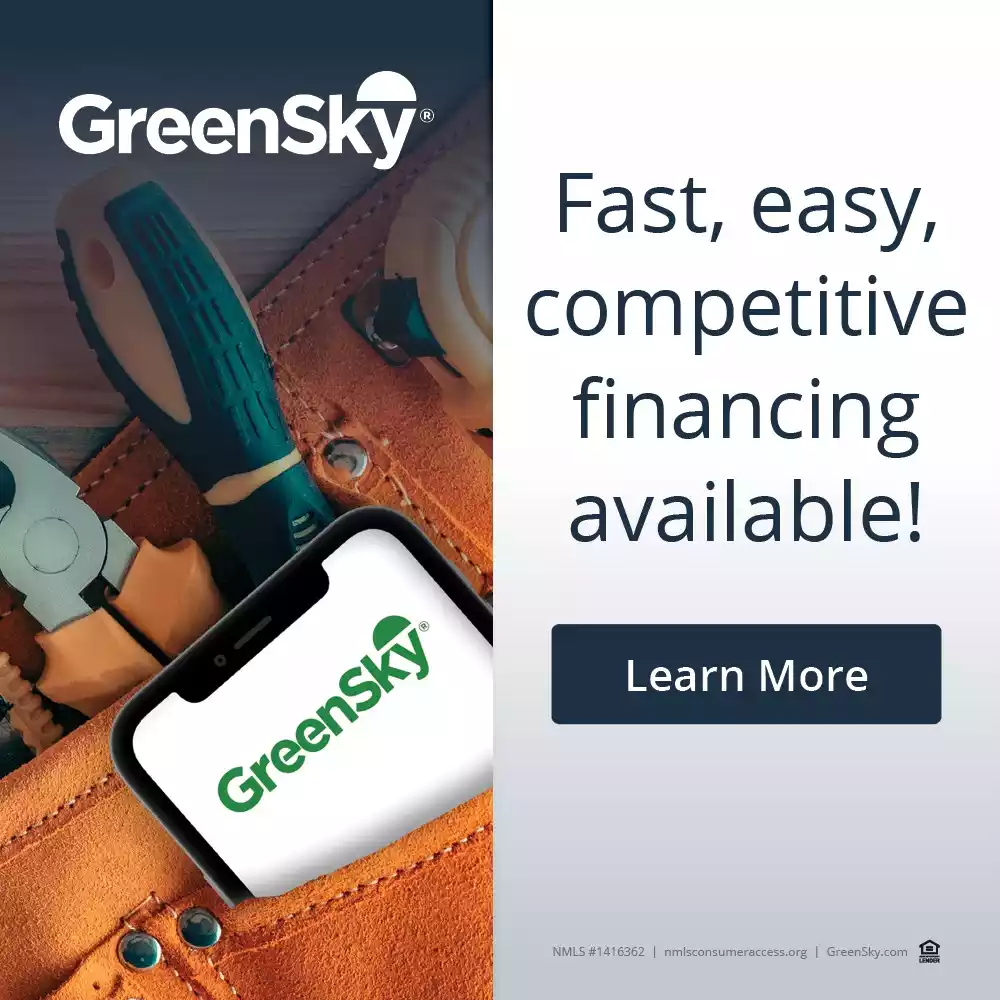 GreenSky Financing Banner