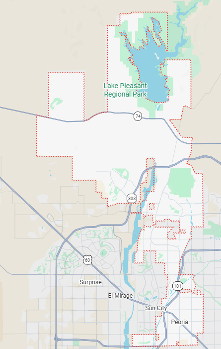 Map of Peoria